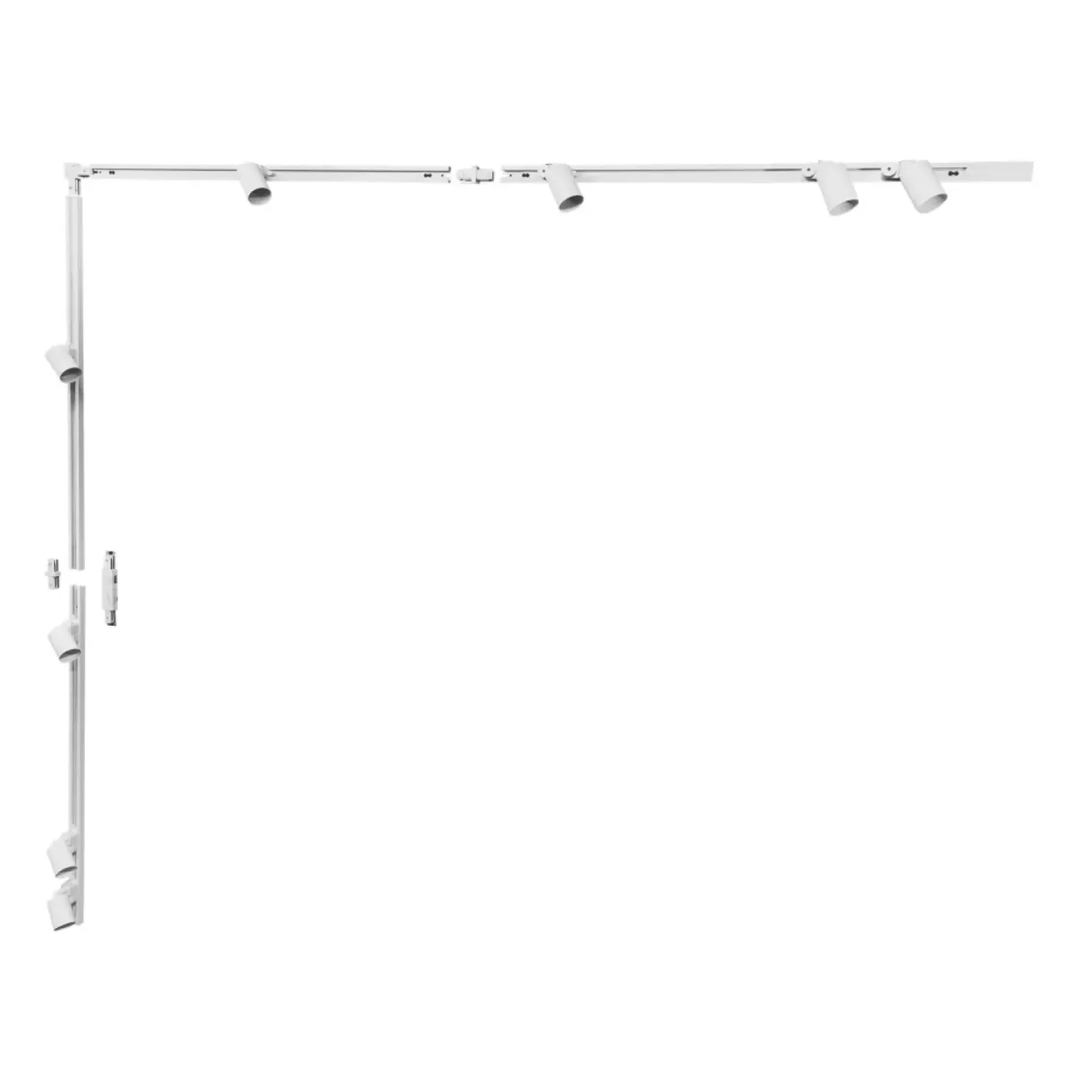 Zestaw szyny z reflektorami, kształt L, komplet 2mx2m ZM 3045 | Kaja*Sklep Kaja Flash Sale