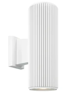 Zewnętrzna, biała, dwukierunkowa lampa ścienna O419WL-02W serii RANDO*Sklep Kaja Fashion