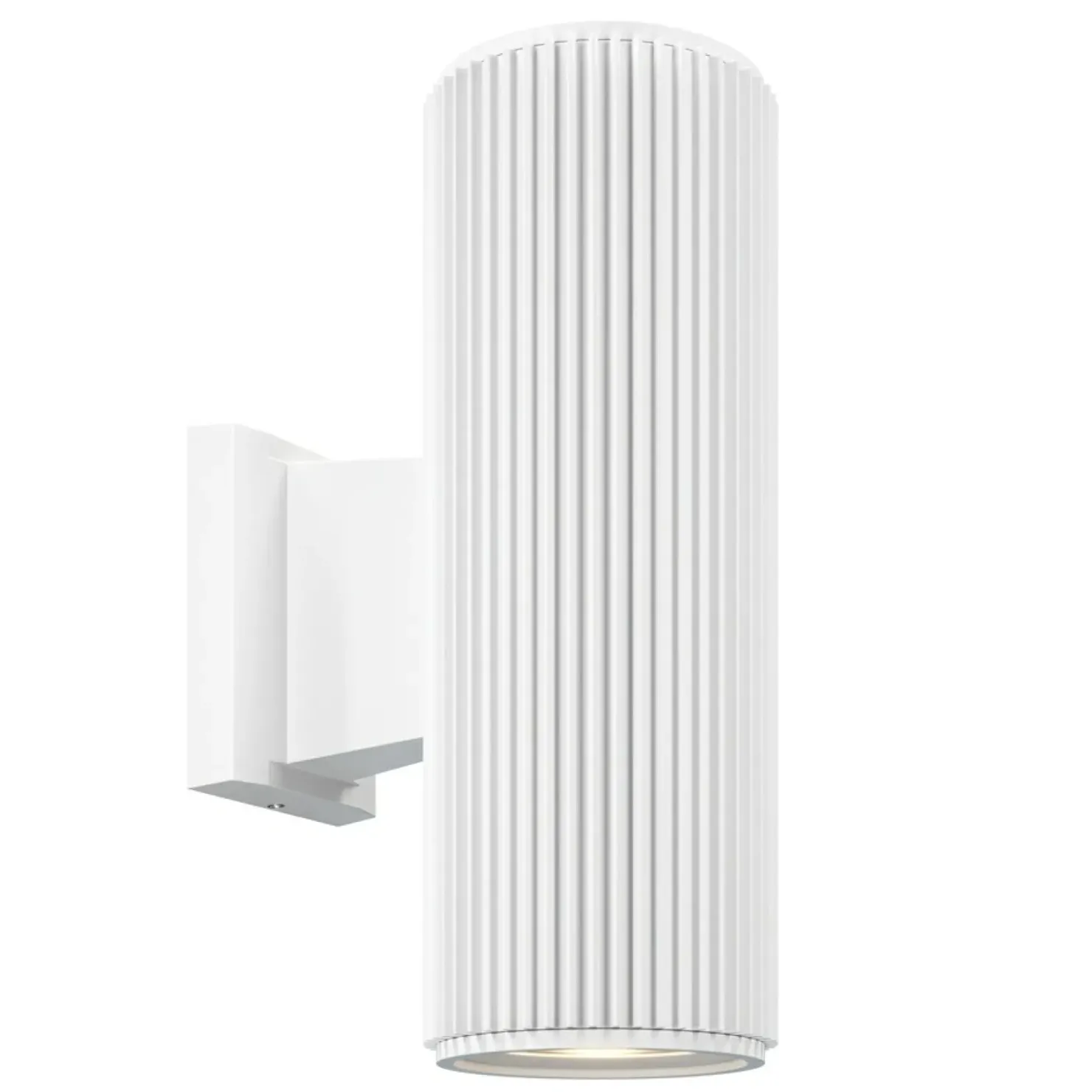 Zewnętrzna, biała, dwukierunkowa lampa ścienna O419WL-02W serii RANDO*Sklep Kaja Fashion