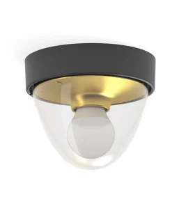 Zewnętrzna, czarno-złota lampa sufitowa, plafon 7976 | Kaja*Sklep Kaja New