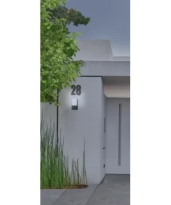 Zewnętrzna lampa ścienna elewacyjna szara AZ4347 ARIDA | Kaja*Sklep Kaja Clearance
