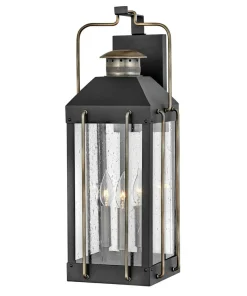Zewnętrzna lampa naścienna, czerń HK-FITZGERALD2-L z serii FITZGERALD*Sklep Kaja Store