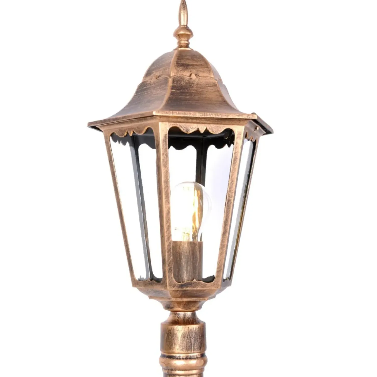Zewnętrzna lampa stojąca retro K-6006A CZ/ZŁ LOZANA | Kaja Oświetlenie*Sklep Kaja Fashion