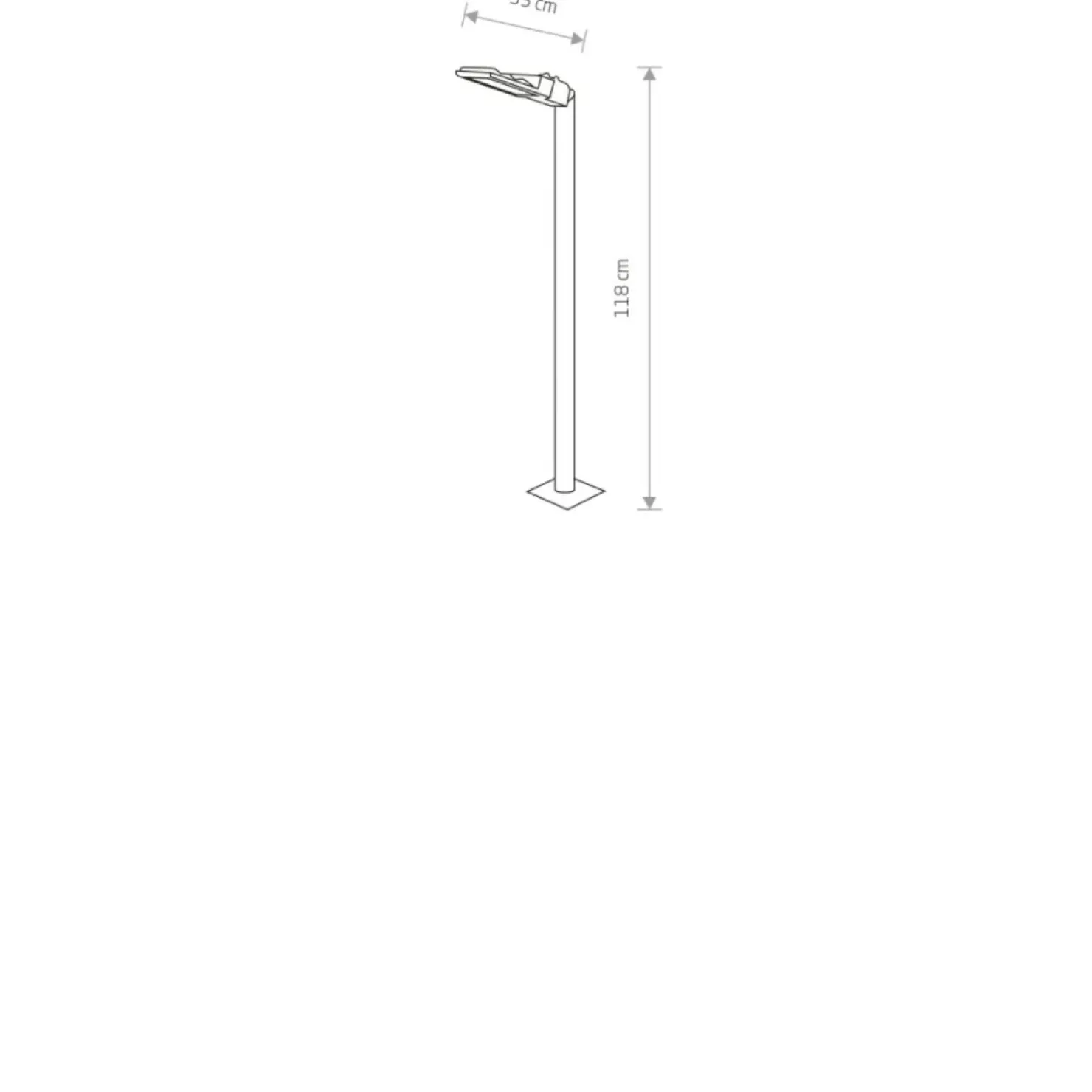 Zewnętrzna lampa stojąca ze zintegrowanym LED-em 9420 | Kaja*Sklep Kaja Discount