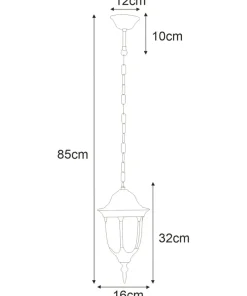 Zewnętrzny lampion wiszący na łańcuchu K-5007H/N VASCO | Kaja*Sklep Kaja Sale