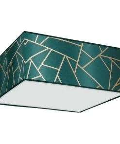 Zielona lampa sufitowa z ciekawym wzorem MLP7575 z serii ZIGGY | Kaja Oświetleni*Sklep Kaja Shop