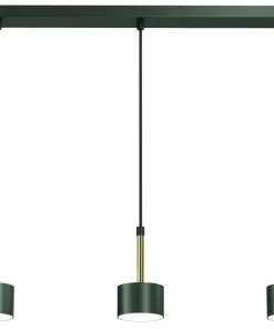 Store Sklep Kaja Zielona lampa ze złotymi elementami MLP7767 z serii ARENA | Kaja Oświetlenie