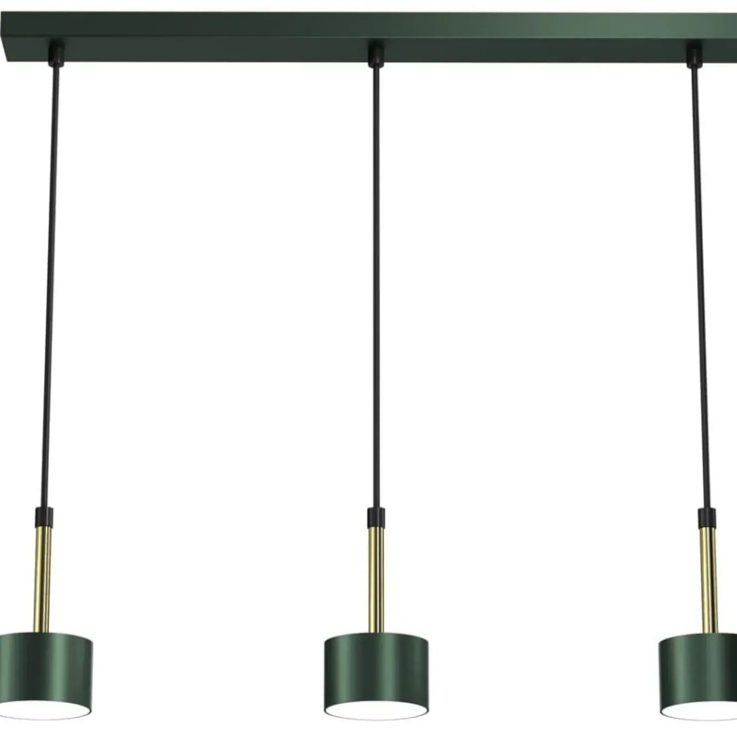 Store Sklep Kaja Zielona lampa ze złotymi elementami MLP7767 z serii ARENA | Kaja Oświetlenie
