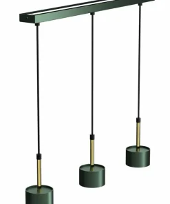 Store Sklep Kaja Zielona lampa ze złotymi elementami MLP7767 z serii ARENA | Kaja Oświetlenie
