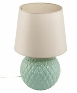 Zielona lampka nocna z beżowym abażurem TK 5904 SANTANA | Kaja*Sklep Kaja Fashion