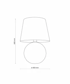 Zielona lampka nocna z beżowym abażurem TK 5904 SANTANA | Kaja*Sklep Kaja Fashion