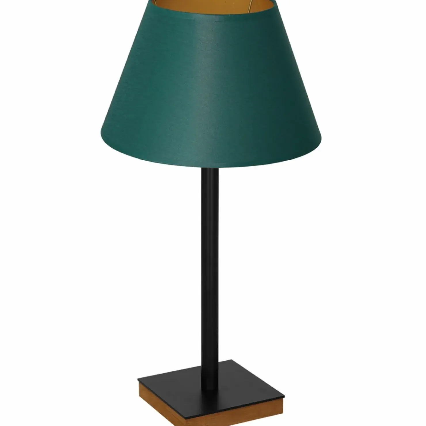Zielona lampka nocna, ze złotym wnętrzem LX 3762 z serii TABLE LAMPS*Sklep Kaja Flash Sale