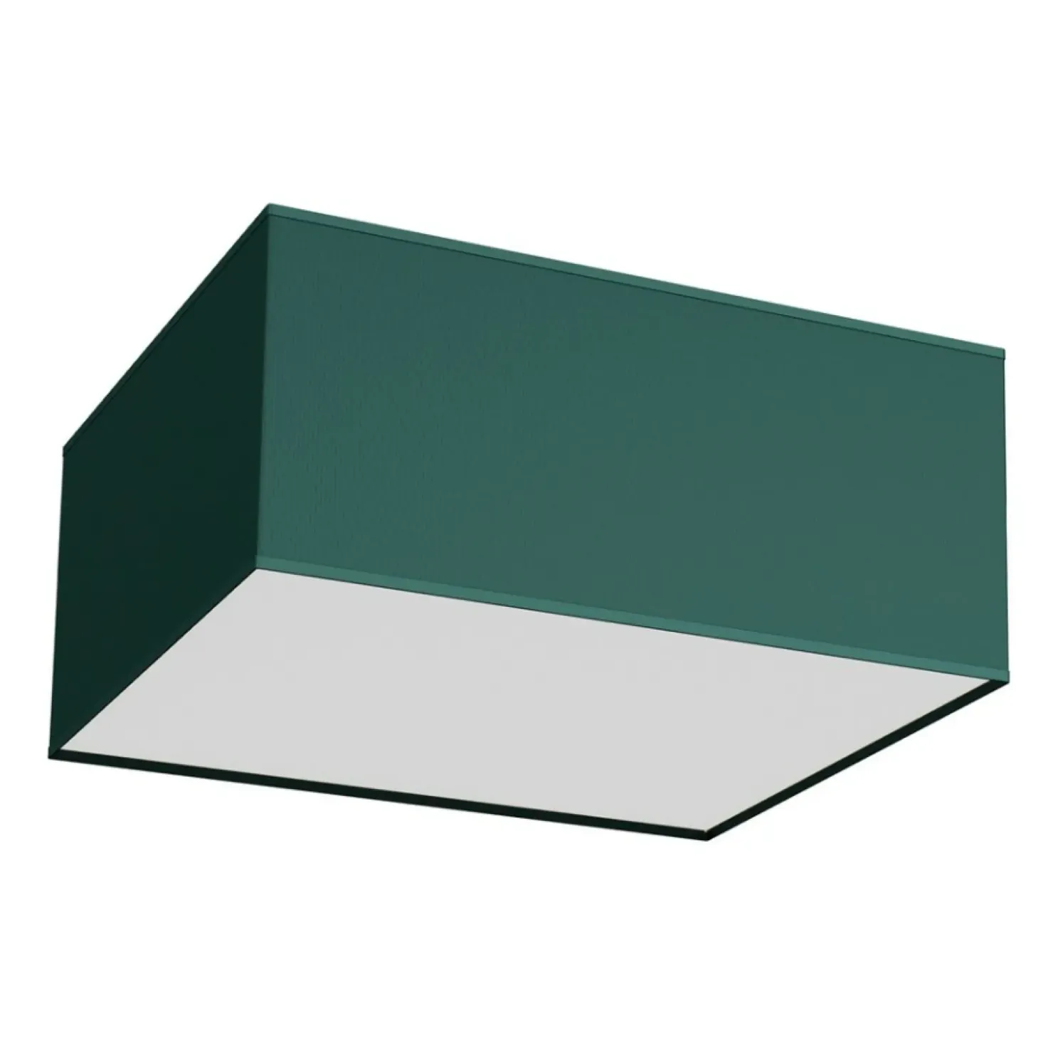 Zielona, prostokątna lampa sufitowa do korytarza MLP7874 z serii VERDE | Kaja Oś*Sklep Kaja Best Sale
