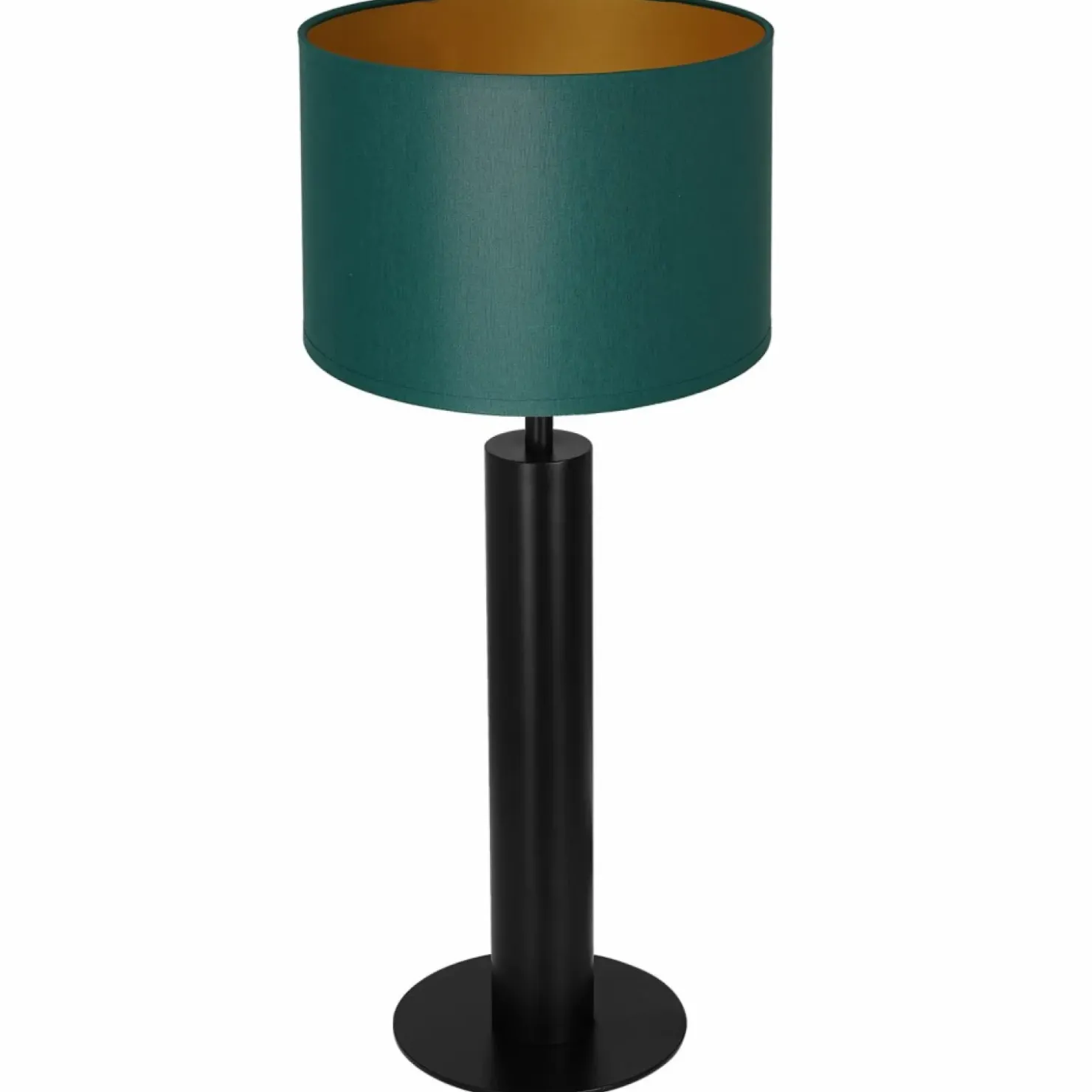 Zielono-złota lampa nocna, czarna podstawa LX 3666 z serii TABLE LAMPS*Sklep Kaja Best