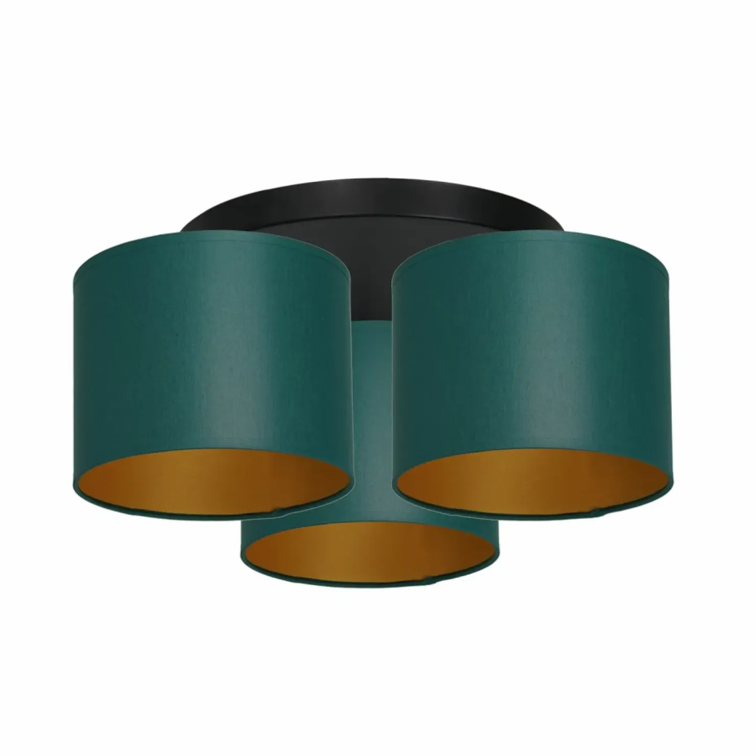 Sale Sklep Kaja Zielono-złota lampa sufitowa, trzy abażury LX 3545 z serii ARDEN