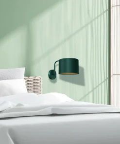 Zielono-złota lampa wisząca z abażurem MLP7872 z serii VERDE | Kaja Oświetlenie*Sklep Kaja Online