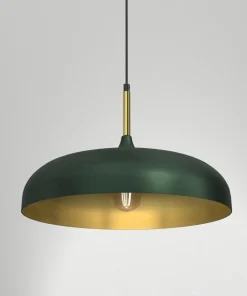 Hot Sklep Kaja Zielono-złota lampa wisząca, metalowa MLP7900 z serii LINCOLN | Kaja Oświetlenie