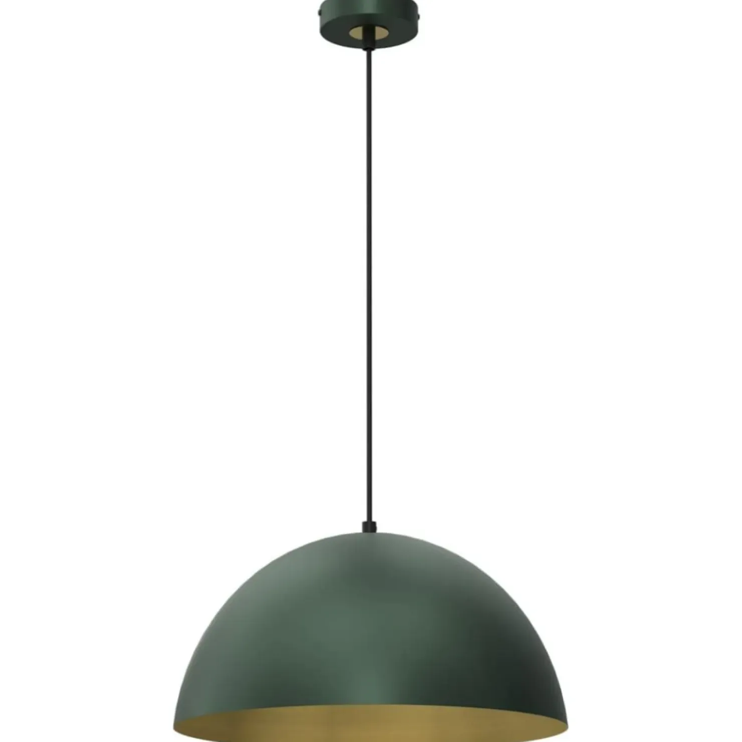Clearance Sklep Kaja Zielono-złota lampa wisząca, średnica klosza 35cm MLP8286 z serii BETA | Kaja Oś