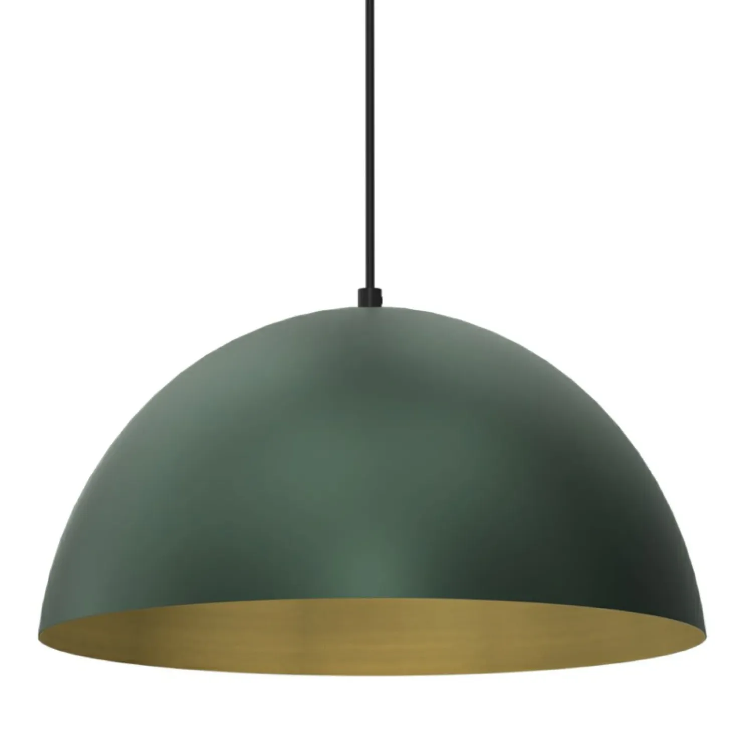 Clearance Sklep Kaja Zielono-złota lampa wisząca, średnica klosza 35cm MLP8286 z serii BETA | Kaja Oś