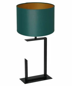 Zielono-złota lampka stołowa, do gabinetu LX 3419 z serii TABLE LAMPS*Sklep Kaja Shop