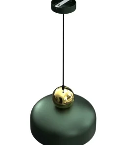 New Sklep Kaja Zielono-złota, metalowa lampa wisząca MLP7694 z serii HARALD | Kaja Oświetlenie