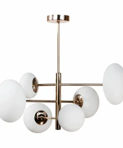 Best Sklep Kaja Złota, błyszcząca lampa sufitowa do salonu ZM 1197 OMI | Kaja