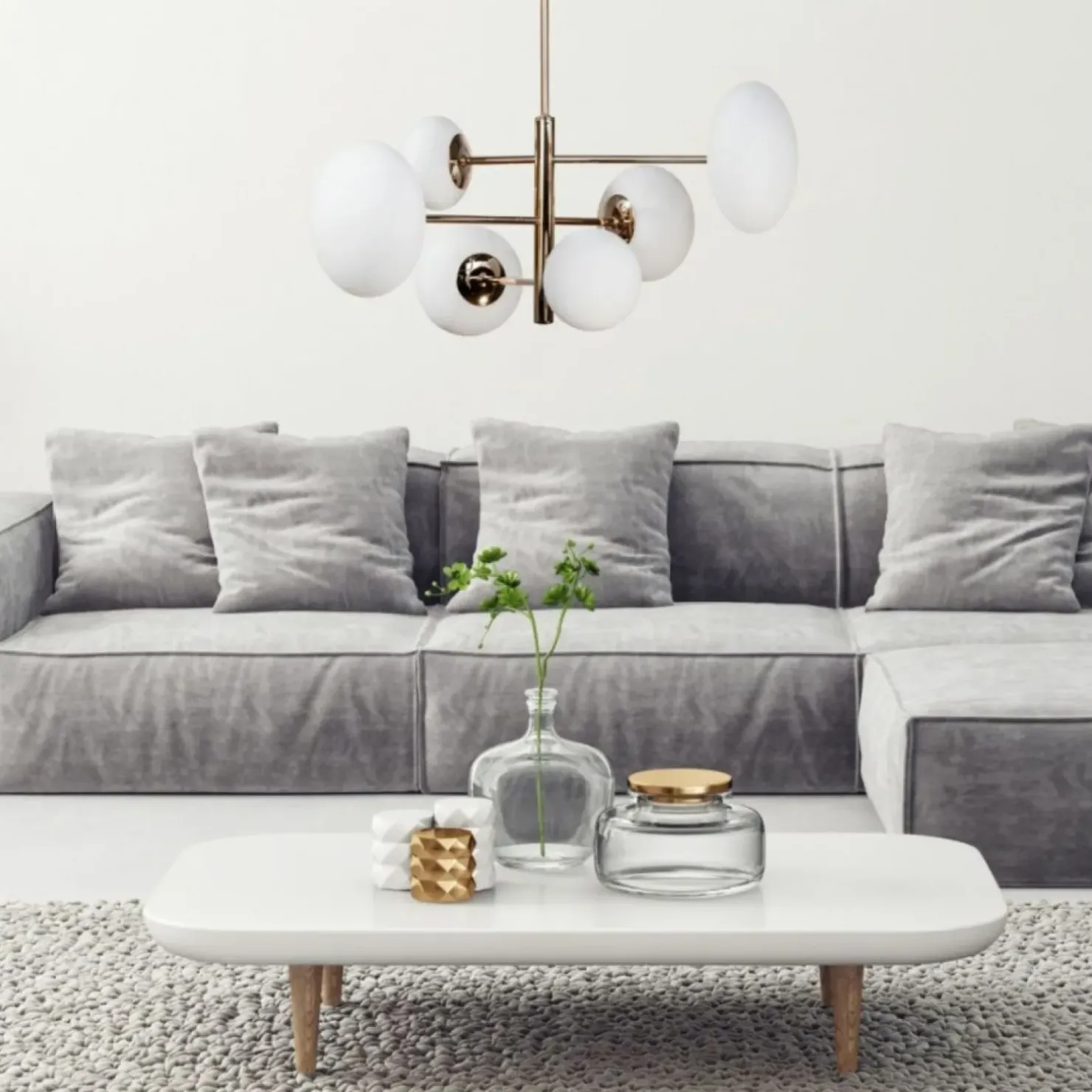 Best Sklep Kaja Złota, błyszcząca lampa sufitowa do salonu ZM 1197 OMI | Kaja
