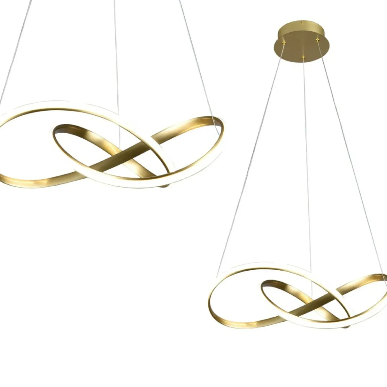 New Sklep Kaja Złota, dekoracyjna lampa wisząca LED do salonu ML6772 CAPPIO | Kaja