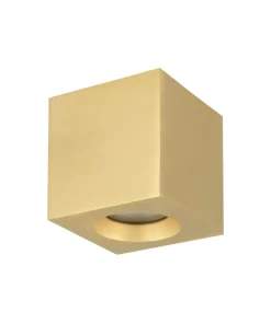 Złota kostka natynkowa spot do salonu 8,5x8,5cm 10720 PARANA | Kaja*Sklep Kaja Cheap