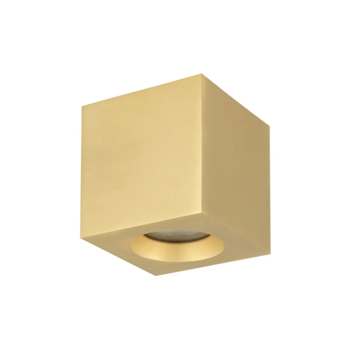 Złota kostka natynkowa spot do salonu 8,5x8,5cm 10720 PARANA | Kaja*Sklep Kaja Cheap