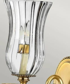 Złota lampa ścienna, świecznik HK-CAMBRIDGE1 z serii CAMBRIDGE*Sklep Kaja Flash Sale