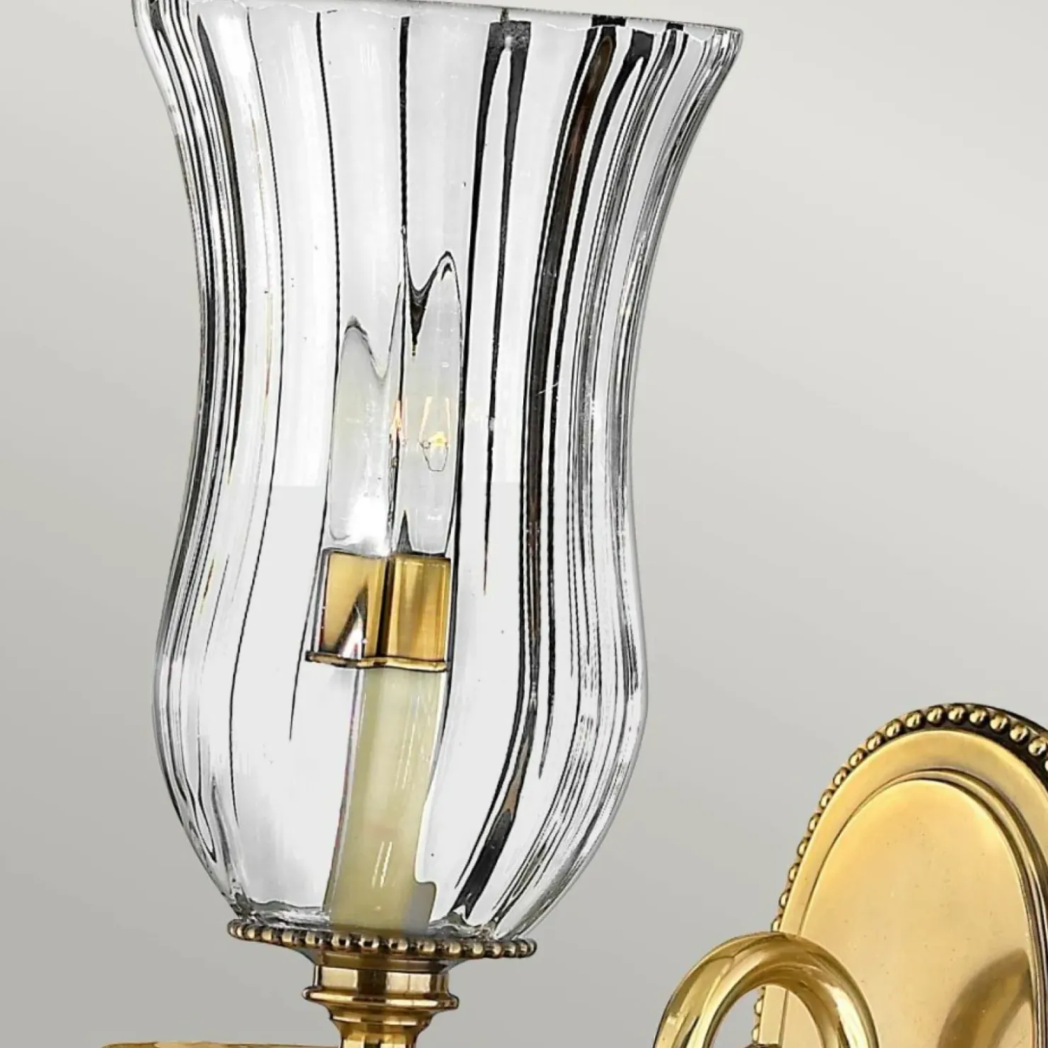 Złota lampa ścienna, świecznik HK-CAMBRIDGE1 z serii CAMBRIDGE*Sklep Kaja Flash Sale