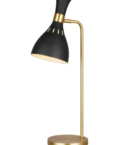 Złota lampa stołowa do biura FE-JOAN-TL-MB z serii JOAN*Sklep Kaja New