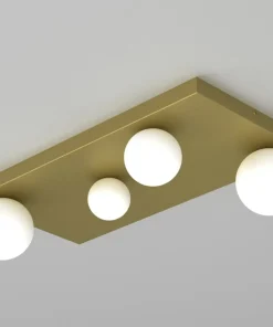 Best Sklep Kaja Złota lampa sufitowa do pokoju dziennego MLP8396 z serii BIBIONE | Kaja Oświetle