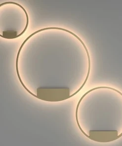 Złota lampa sufitowa, LED 25W MOD058CL-L25BS3K z serii RIM | Kaja*Sklep Kaja Clearance