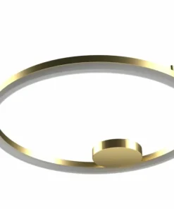 Złota lampa sufitowa obręcz plafon ⌀120cm z pilotem AZ5346 HALO | Kaja*Sklep Kaja Clearance