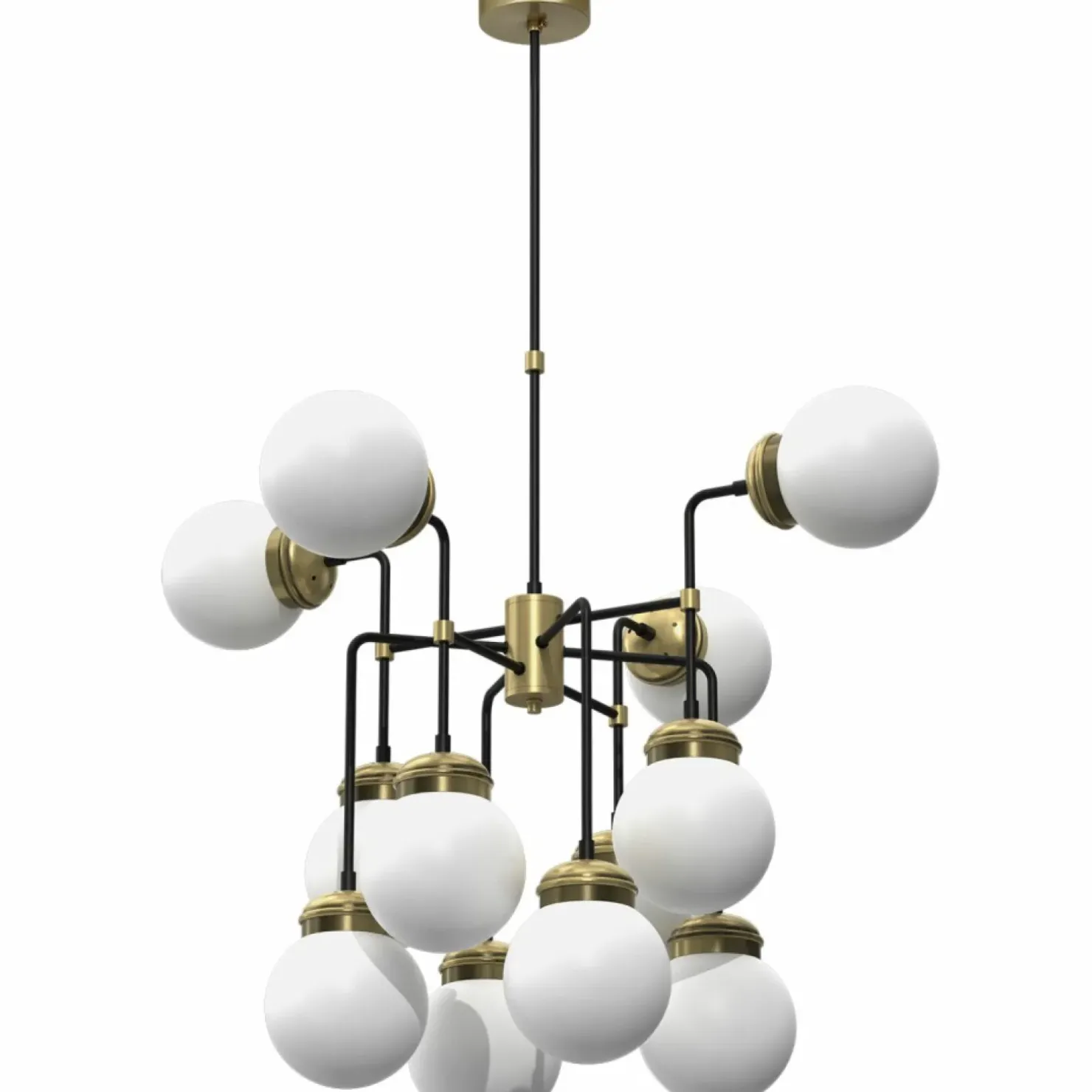 Flash Sale Sklep Kaja Złota lampa sufitowa, okazała, na 12 żarówek LX 6795 z serii HYDRO
