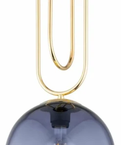 Discount Sklep Kaja Złota lampa sufitowa z grafitowym kloszem AL 61189 ŻANET | Kaja
