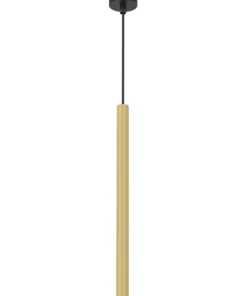 Clearance Sklep Kaja Złota lampa wisząca, długa tuba na G9 MLP8839 z serii MONZA | Kaja Oświetlenie