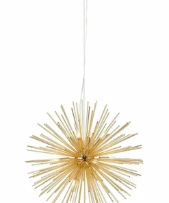 Store Sklep Kaja Złota lampa wisząca dwanaście żarówek 107752 | Kaja Oświetlenie