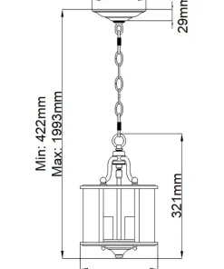 Złota lampa wisząca, efektowna HK-GENTRY-P-S-PB z serii GENTRY*Sklep Kaja New