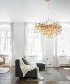 Store Sklep Kaja Złota lampa wisząca, gałązki 2192-11 z serii ICICLE | Kaja Oświetlenie postarzanymosiądz