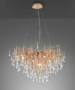 Store Sklep Kaja Złota lampa wisząca, gałązki 2192-11 z serii ICICLE | Kaja Oświetlenie postarzanymosiądz
