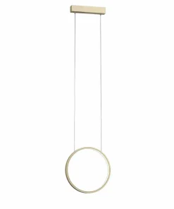 Best Sale Sklep Kaja Złota lampa wisząca koło LED ⌀27cm 3000K ANT 5316 AGARO | Kaja