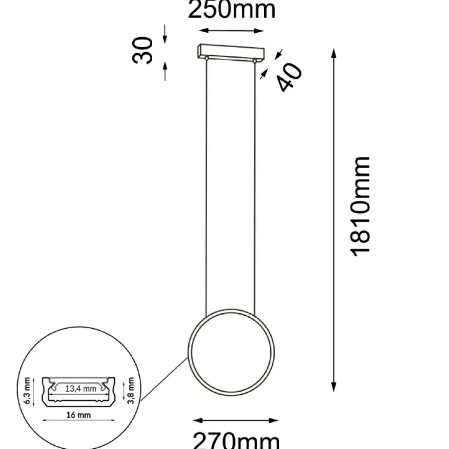 Best Sale Sklep Kaja Złota lampa wisząca koło LED ⌀27cm 3000K ANT 5316 AGARO | Kaja