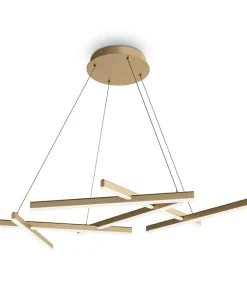New Sklep Kaja Złota lampa wisząca LED, moc 75 W MOD016PL-L75MG4K z serii LINE | Kaja złotymatowy