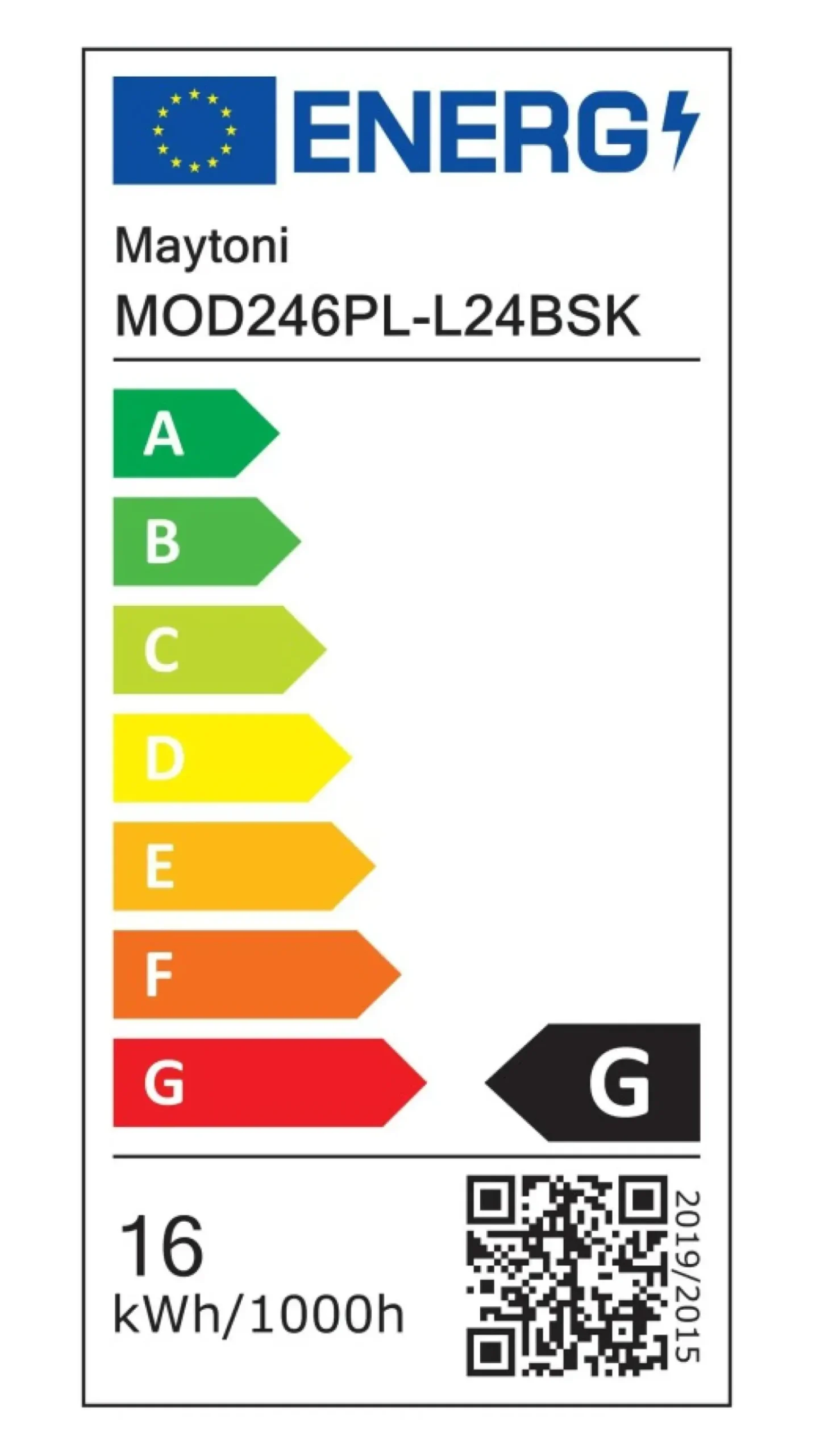 Store Sklep Kaja Złota lampa wisząca, LED o mocy 16W MOD246PL-L24BSK z serii HALO