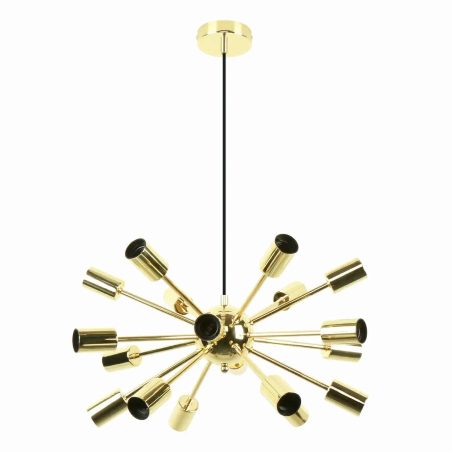 New Sklep Kaja Złota lampa wisząca na 18 żarówek E27 A8181-18-GD MANDI | Kaja