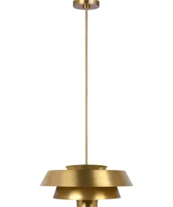Discount Sklep Kaja Złota lampa wisząca, na 1 żarówkę FE-BRISBIN-BB z serii BRISBIN oksydowanymosiądz