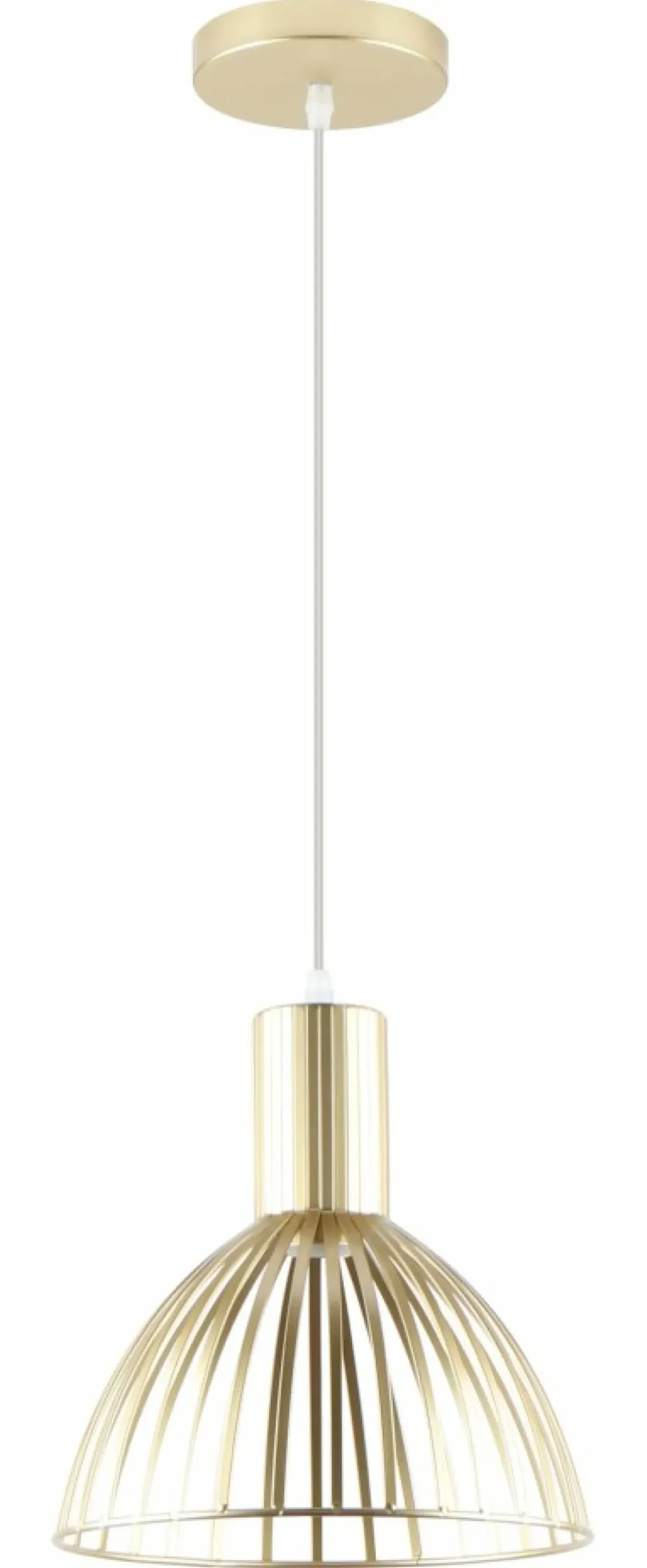 Discount Sklep Kaja Złota lampa wisząca na żarówkę E27 ZM A8082-GLD z serii DOLIA | Kaja